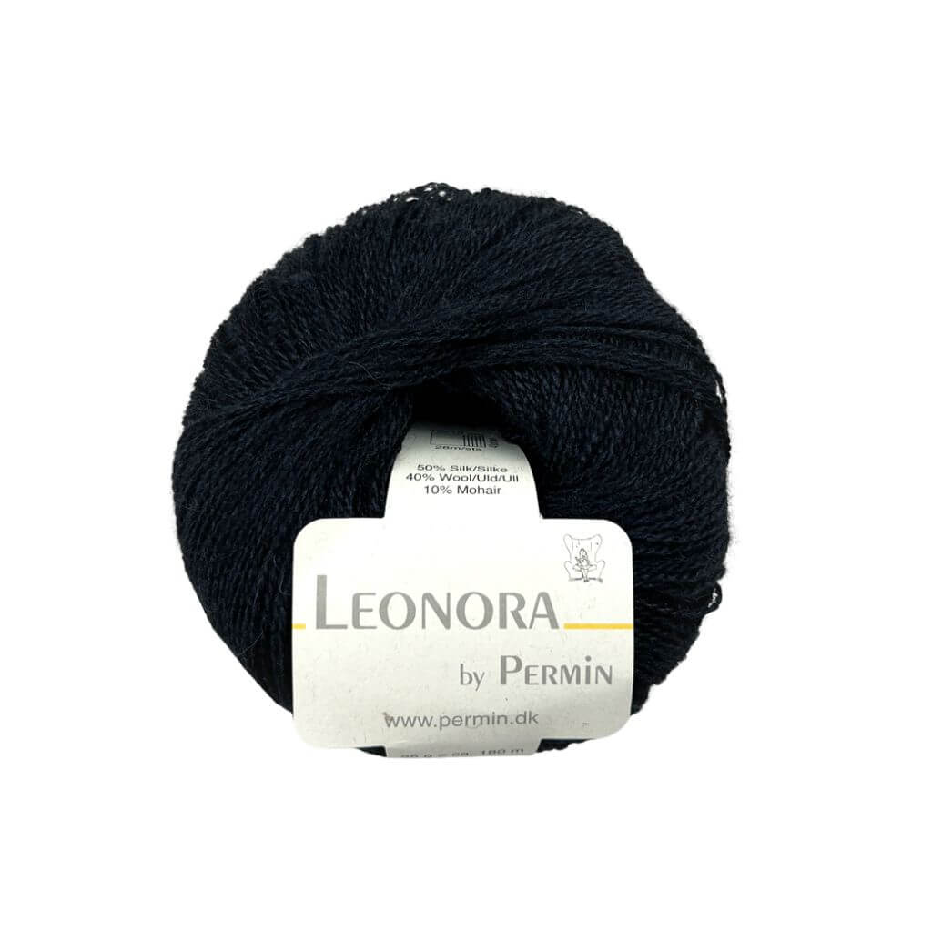 Permin Leonora, Farbe 28 Schwartz – Mohair, Schurwolle und Seide bei Lieblingsgarn