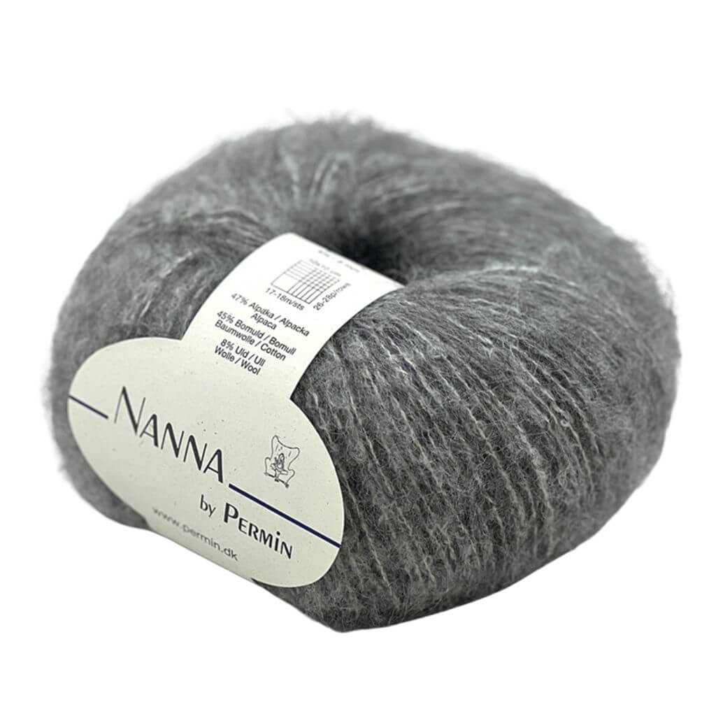 Permin Nanna, Farbe 05 Mittelgrau – Alpaka, Baumwolle und Merino bei Lieblingsgarn