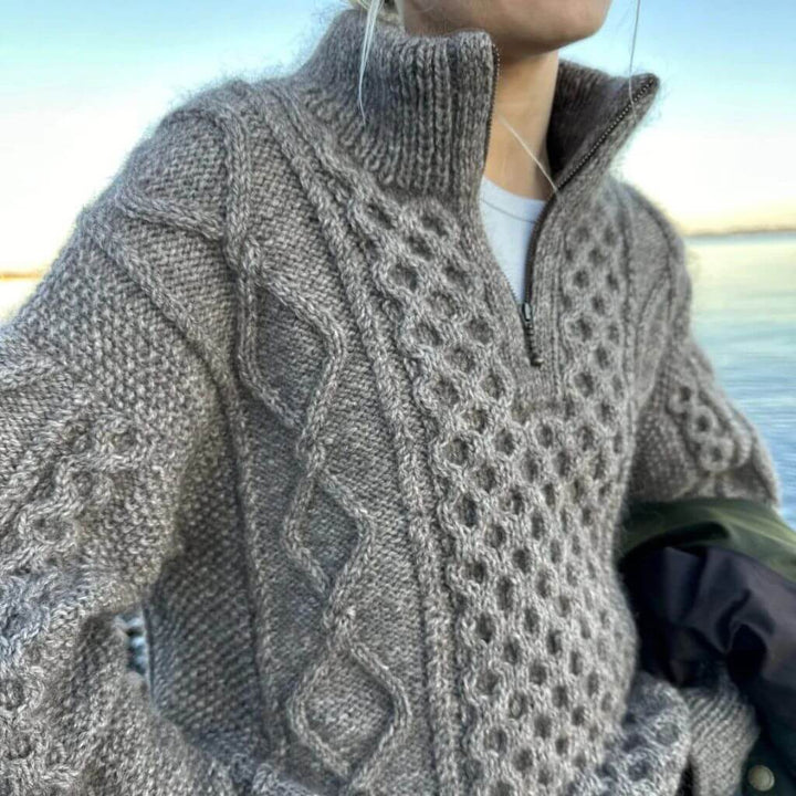 PetiteKnit Pullover Dagmar Zipper Sweater Strickanleitung - PetiteKnit (Heft) bei bei bei bei bei bei bei bei Lieblingsgarn