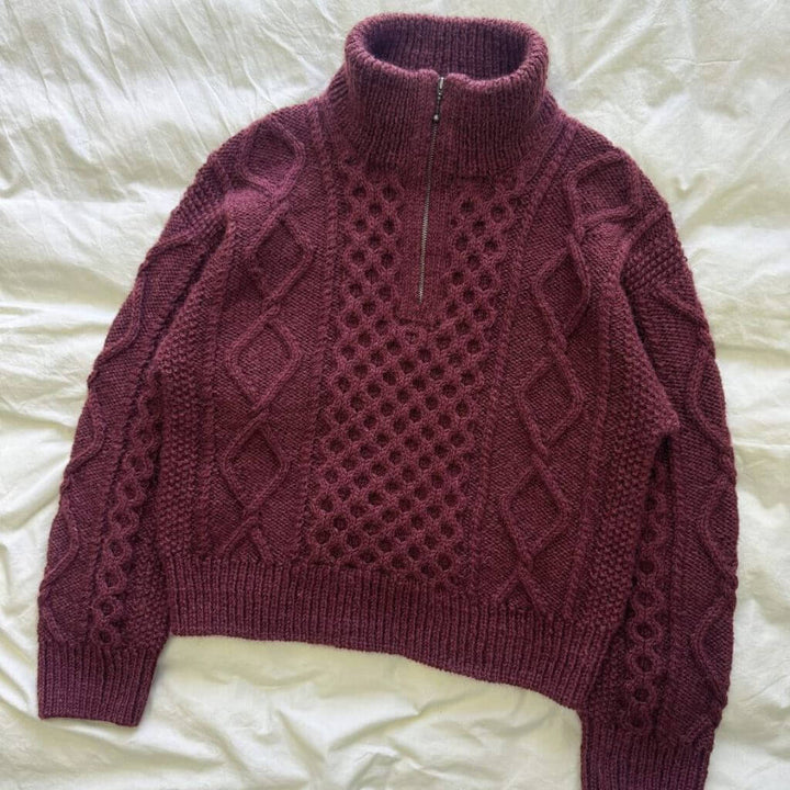 PetiteKnit Pullover Dagmar Zipper Sweater Strickanleitung - PetiteKnit (Heft) bei bei bei bei bei bei bei bei Lieblingsgarn