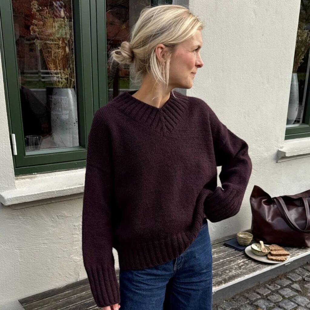 PetiteKnit Hannah Sweater V-Neck Strickanleitung - PetiteKnit (Heft) bei bei bei bei bei bei bei bei bei bei Lieblingsgarn
