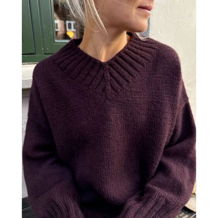 PetiteKnit Hannah Sweater V-Neck Strickanleitung - PetiteKnit (Heft) bei bei bei bei bei bei bei bei bei bei Lieblingsgarn