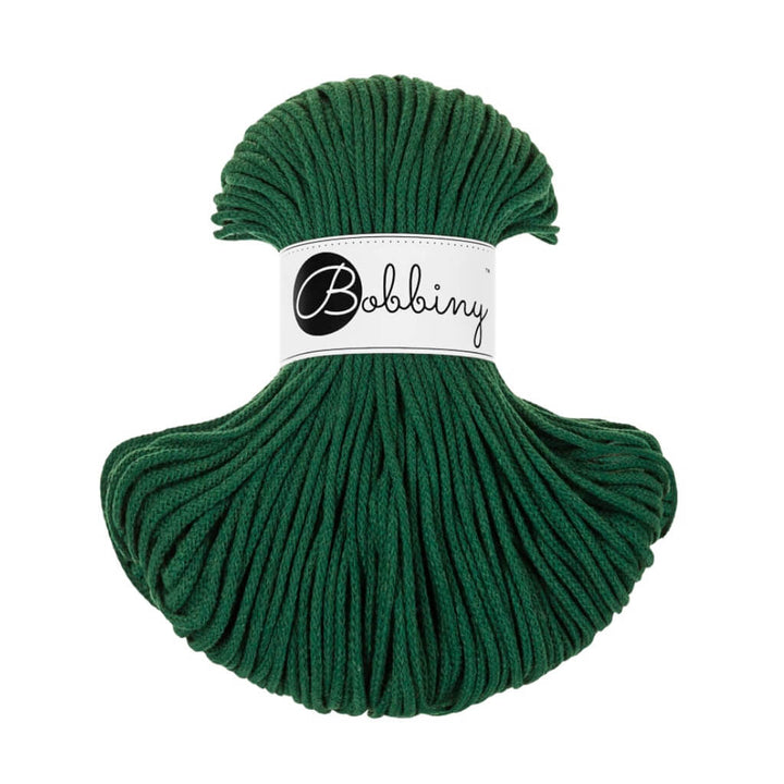 Bobbiny Kordel Junior 3mm x 100 m, Farbe Pine Green – Baumwolle bei Lieblingsgarn