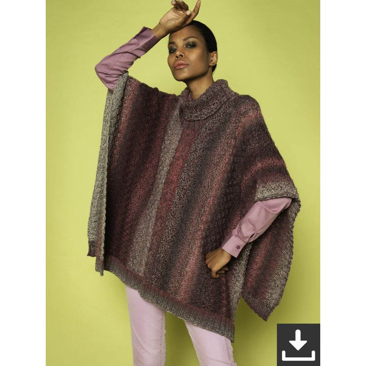 Schoppel Wolle Pattern Poncho Windgap Strickanleitung - Schoppel Wolle (PDF) bei bei bei bei bei bei bei bei Lieblingsgarn