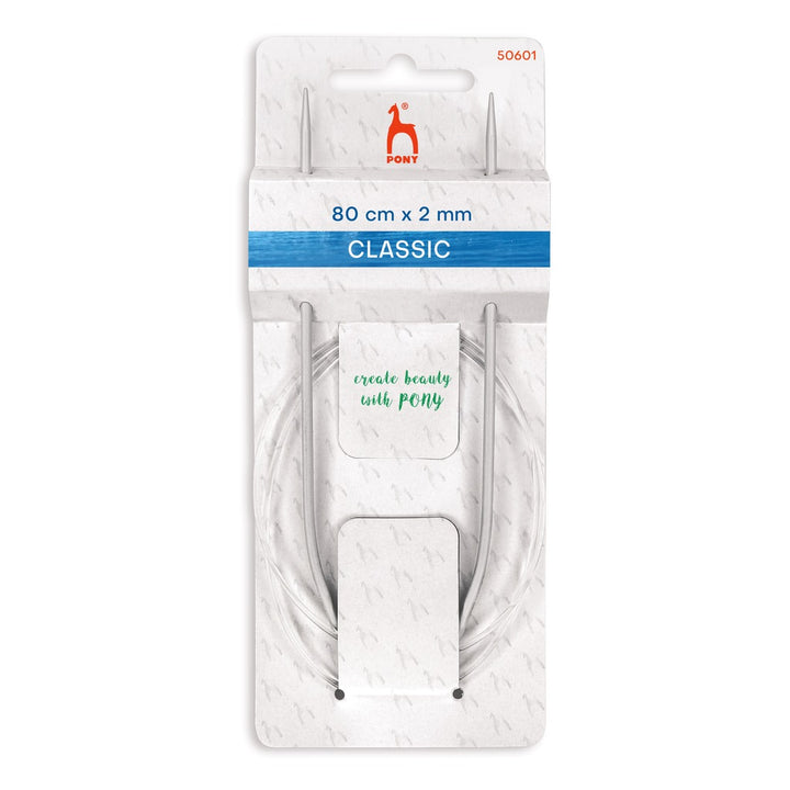 Pony Classic Rundstricknadeln, Farbe 80 – Metall bei Lieblingsgarn