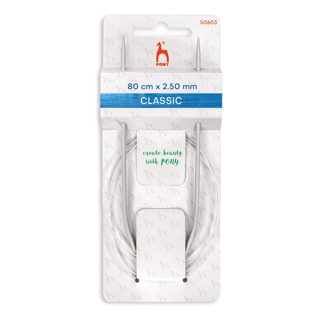 Pony Classic Rundstricknadeln, Farbe 80 – Metall bei Lieblingsgarn