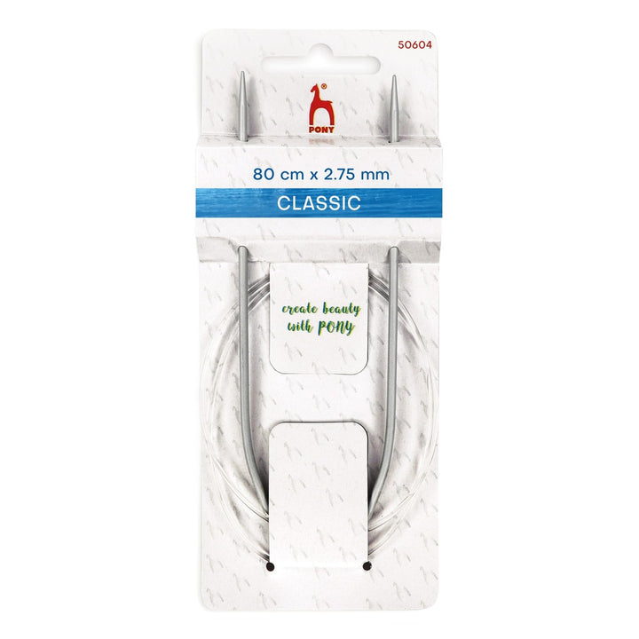 Pony Classic Rundstricknadeln, Farbe 80 – Metall bei Lieblingsgarn