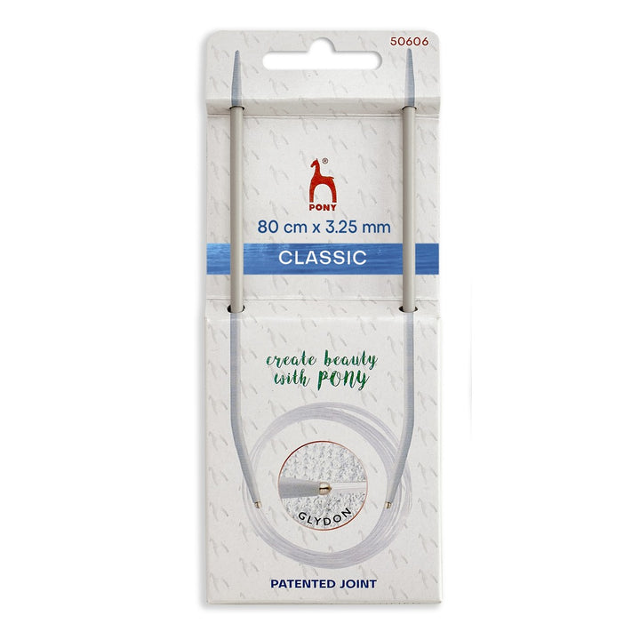 Pony Classic Rundstricknadeln, Farbe 80 – Metall bei Lieblingsgarn