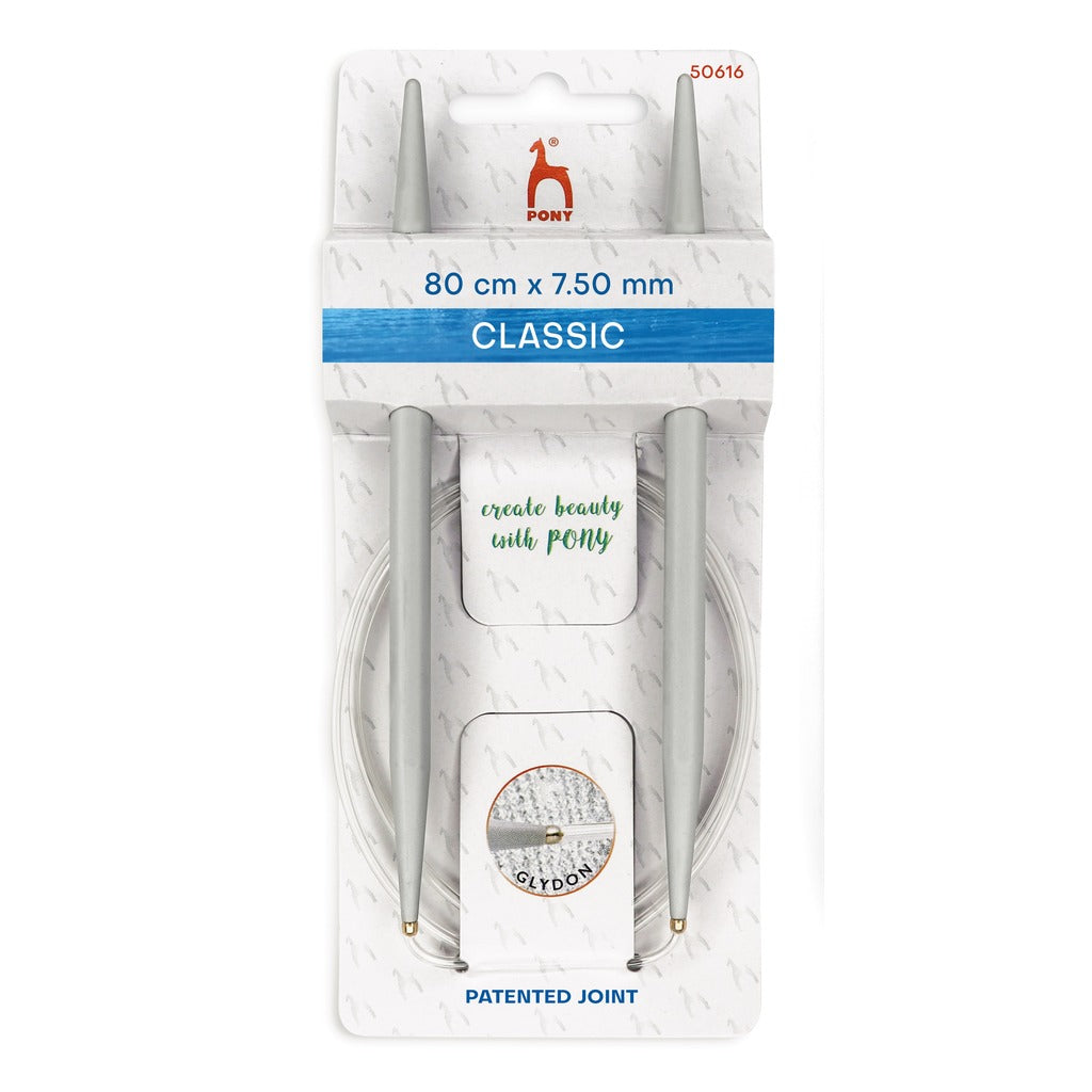 Pony Classic Rundstricknadeln, Farbe 80 – Metall bei Lieblingsgarn