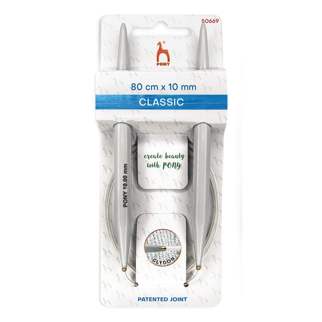 Pony Classic Rundstricknadeln, Farbe 80 – Metall bei Lieblingsgarn