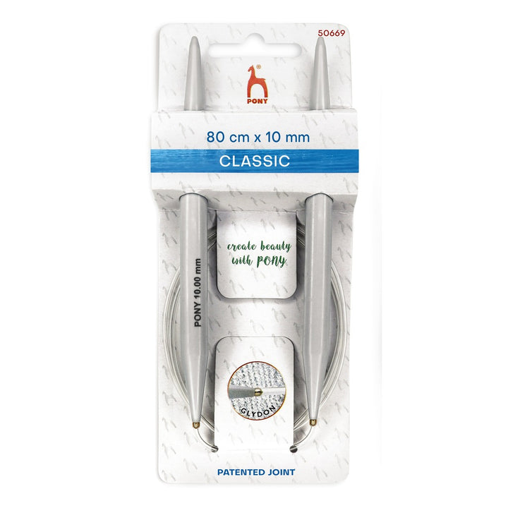 Pony Classic Rundstricknadeln, Farbe 80 – Metall bei Lieblingsgarn