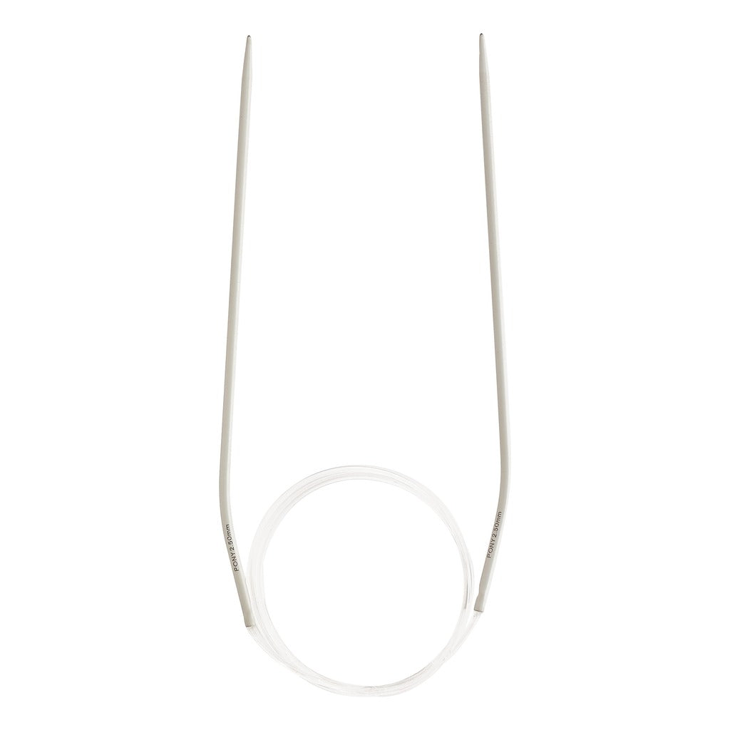Pony Classic Rundstricknadeln, Farbe 100 – Metall bei Lieblingsgarn