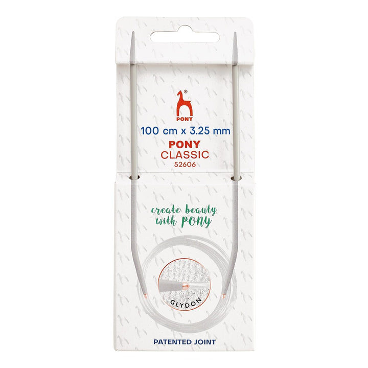 Pony Classic Rundstricknadeln, Farbe 100 – Metall bei Lieblingsgarn