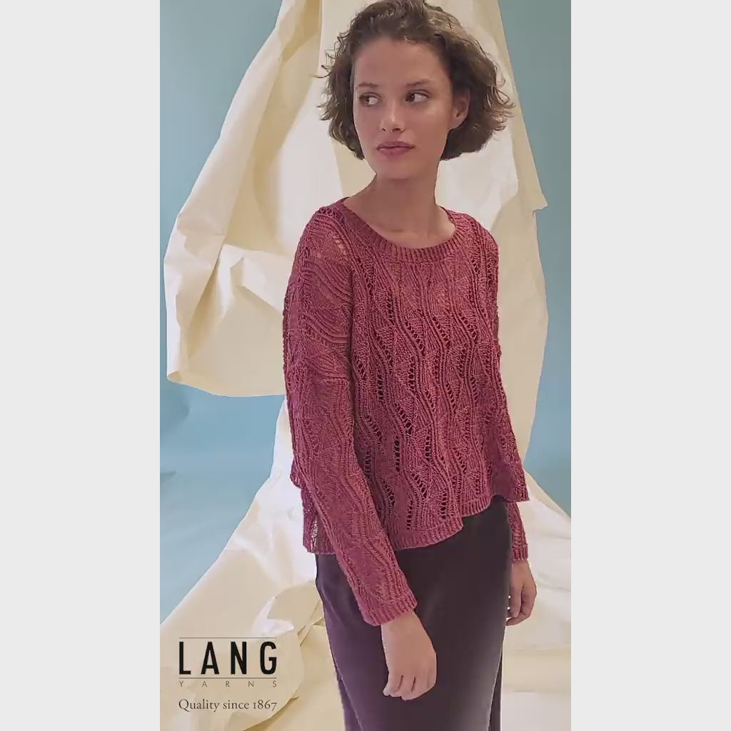 Damen Pullover mit Muster Strickanleitung - Lang Yarns (PDF)
