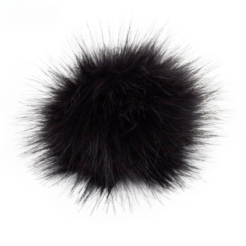 Pro Lana Fell Pompon, Farbe black – Kunststoff bei Lieblingsgarn