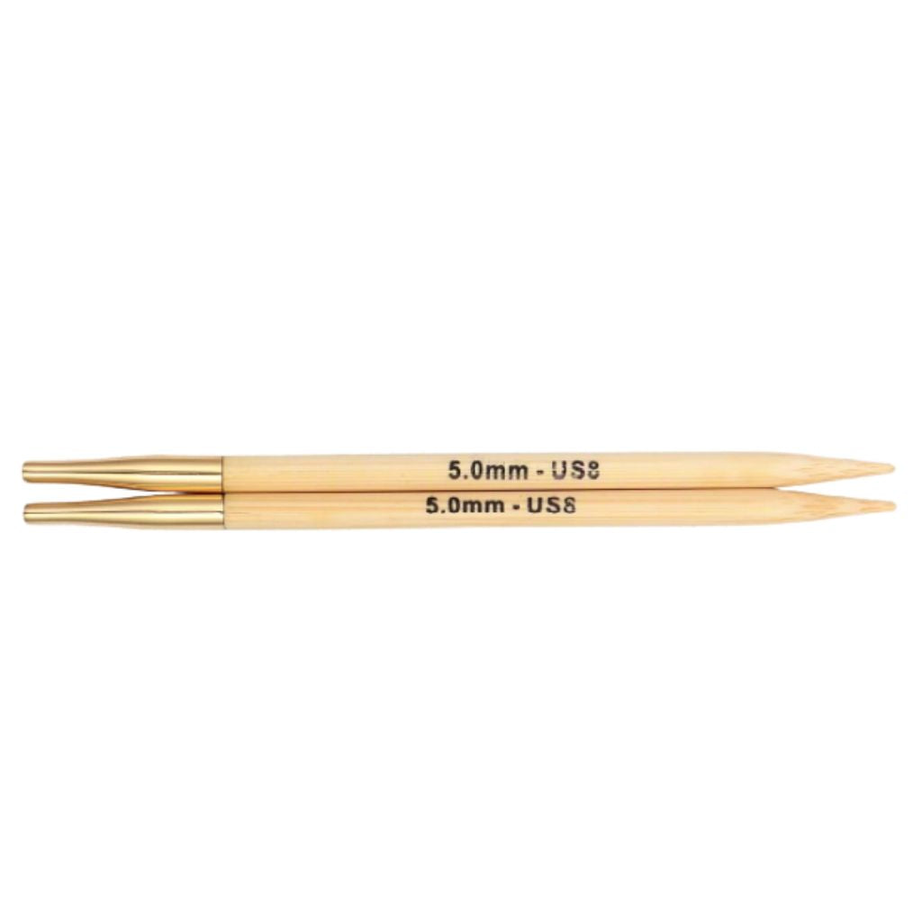 KnitPro Bamboo austauschbare Nadelspitzen, Farbe 5 – Holz bei Lieblingsgarn