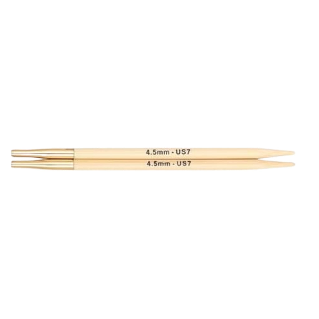 KnitPro Bamboo austauschbare Nadelspitzen, Farbe 4,5 – Holz bei Lieblingsgarn
