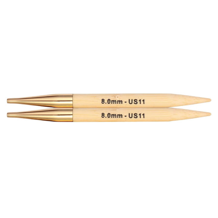 KnitPro Bamboo austauschbare Nadelspitzen, Farbe 8 – Holz bei Lieblingsgarn