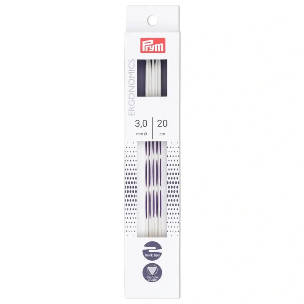 Prym Ergonomics Strumpfstricknadeln 20 cm, Farbe 20 – Kunststoff bei Lieblingsgarn
