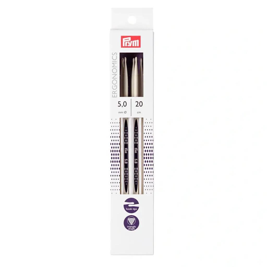 Prym Ergonomics Strumpfstricknadeln 20 cm, Farbe 20 – Kunststoff bei Lieblingsgarn