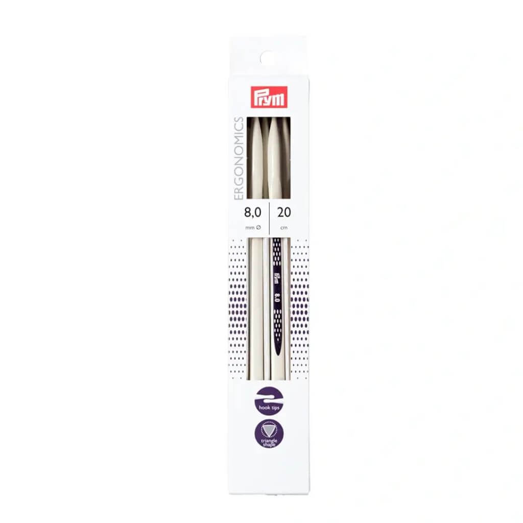 Prym Ergonomics Strumpfstricknadeln 20 cm, Farbe 20 – Kunststoff bei Lieblingsgarn