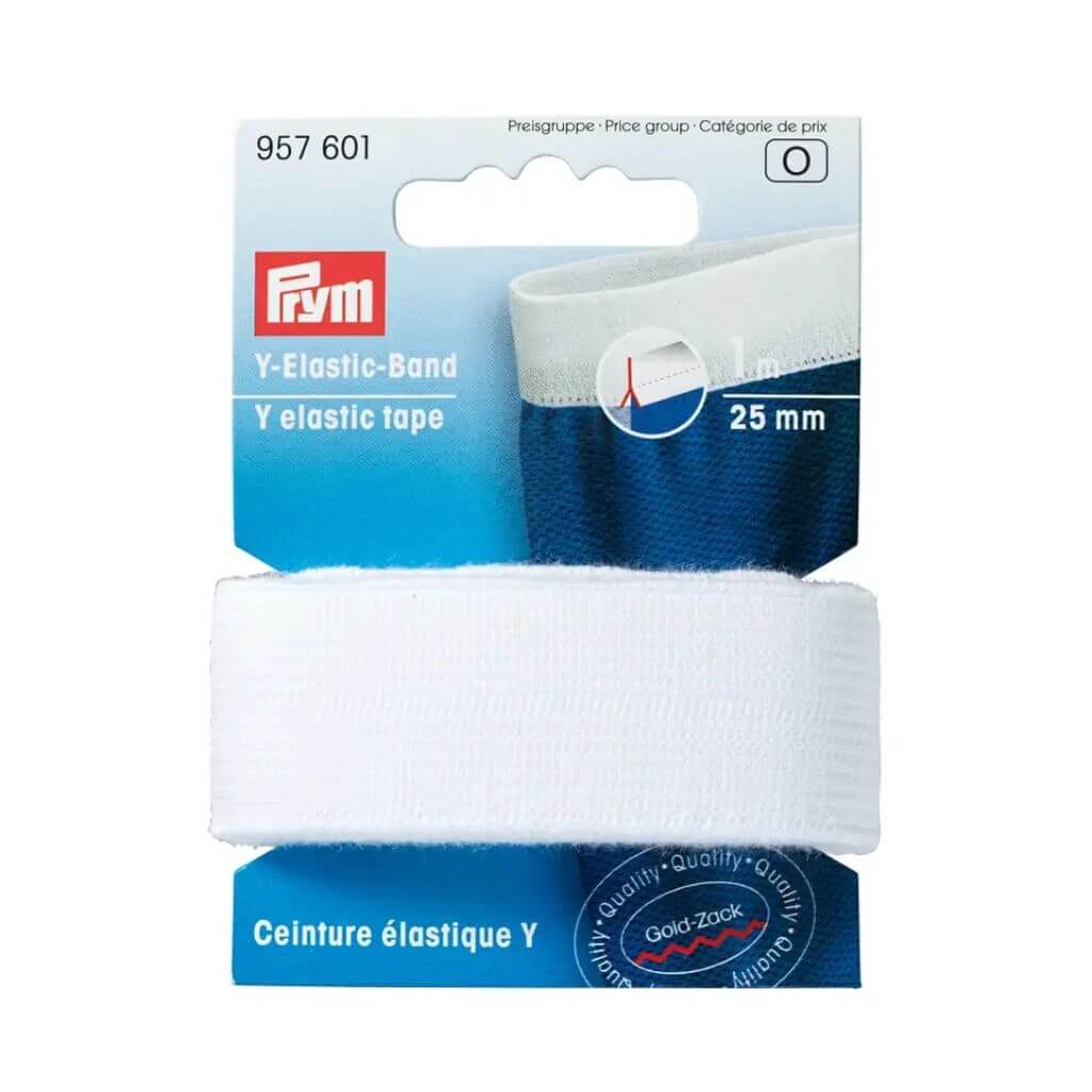 Prym Y-Elastic-Band 25 mm weiß bei bei bei bei bei bei bei bei bei bei Lieblingsgarn