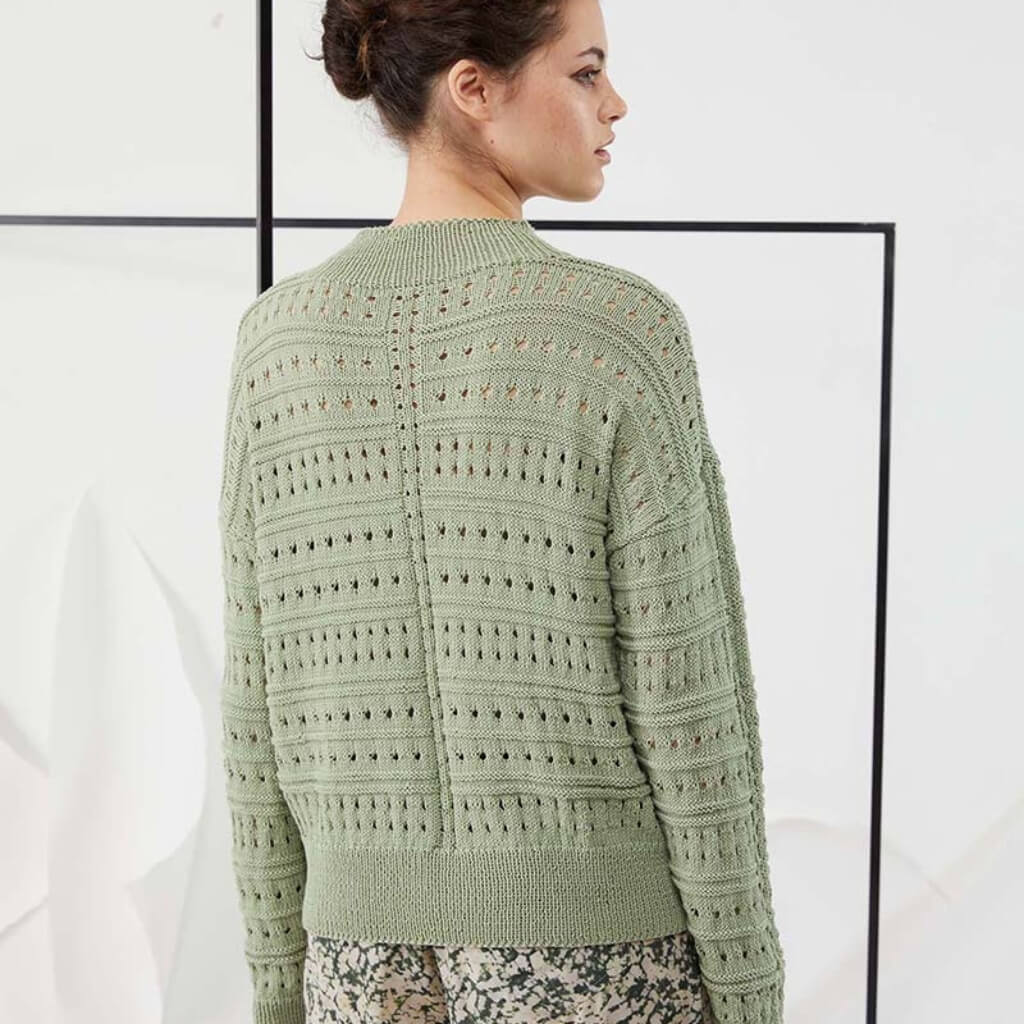 Lang Yarns Pattern Pullover mit Lochmuster Strickanleitung - Lang Yarns (PDF) bei bei bei bei bei bei bei bei Lieblingsgarn