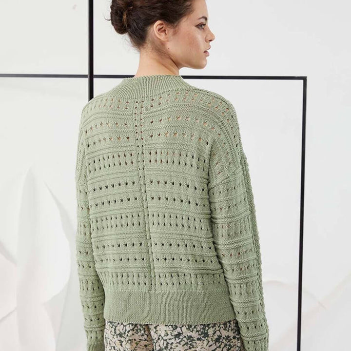 Lang Yarns Pattern Pullover mit Lochmuster Strickanleitung - Lang Yarns (PDF) bei bei bei bei bei bei bei bei Lieblingsgarn