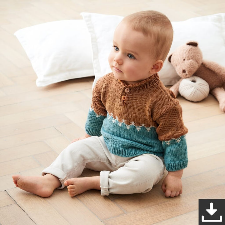 Lana Grossa Pattern Kleinkind Pullover Strickset - Lana Grossa (PDF) bei bei bei bei bei bei bei bei bei bei Lieblingsgarn