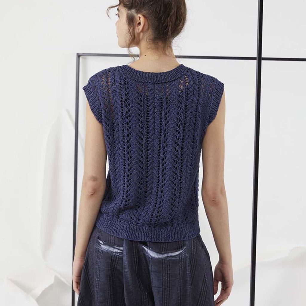 Lang Yarns Pattern Pullunder mit Lochmuster Strickanleitung - Lang Yarns (PDF) bei bei bei bei bei bei bei bei Lieblingsgarn
