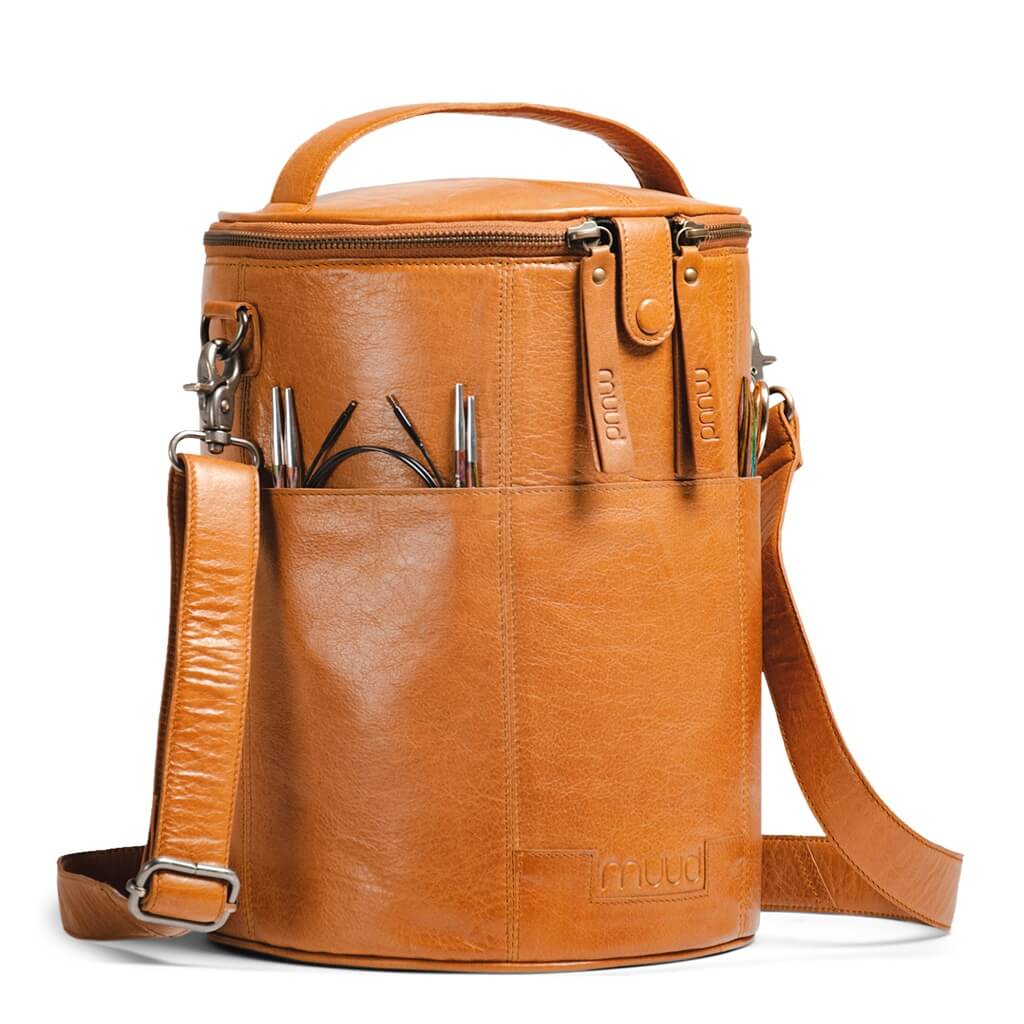muud Saturn XL - Projekttasche aus Leder bei bei bei bei bei bei bei bei bei bei bei bei bei Lieblingsgarn