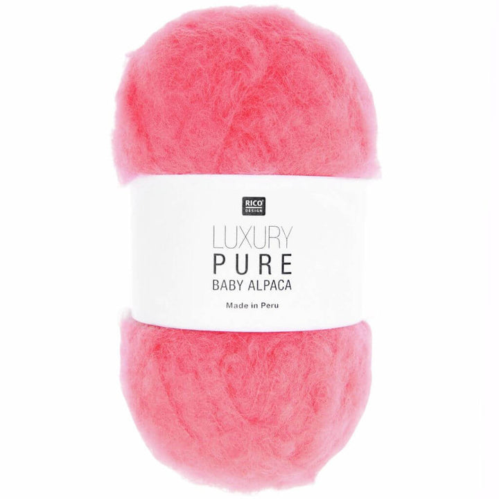 Rico Design Luxury Pure Baby Alpaca, Farbe 002 Koralle – Alpaka bei Lieblingsgarn