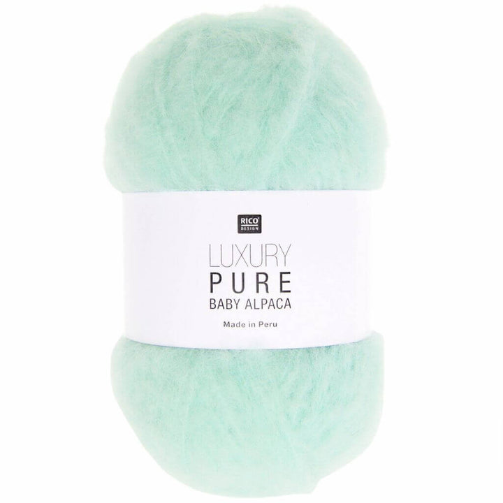 Rico Design Luxury Pure Baby Alpaca, Farbe 003 Mint – Alpaka bei Lieblingsgarn