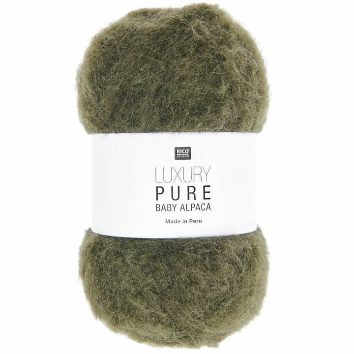 Rico Design Luxury Pure Baby Alpaca, Farbe 007 Khaki – Alpaka bei Lieblingsgarn