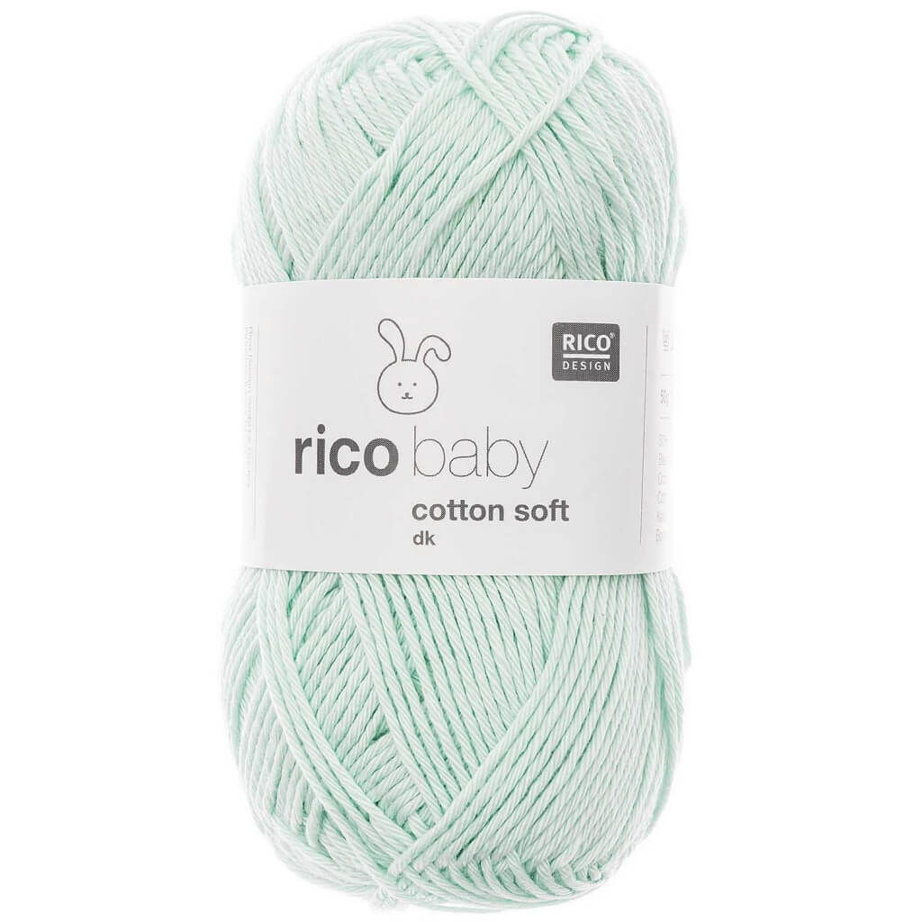 Rico Design Baby Cotton Soft DK 50 g, Farbe 031 Mint – Baumwolle und Polyacryl bei Lieblingsgarn