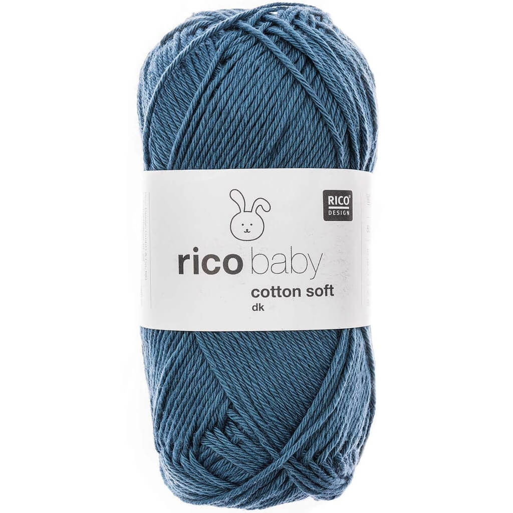 Rico Design Baby Cotton Soft DK 50 g, Farbe 057 Grau Blau – Baumwolle und Polyacryl bei Lieblingsgarn
