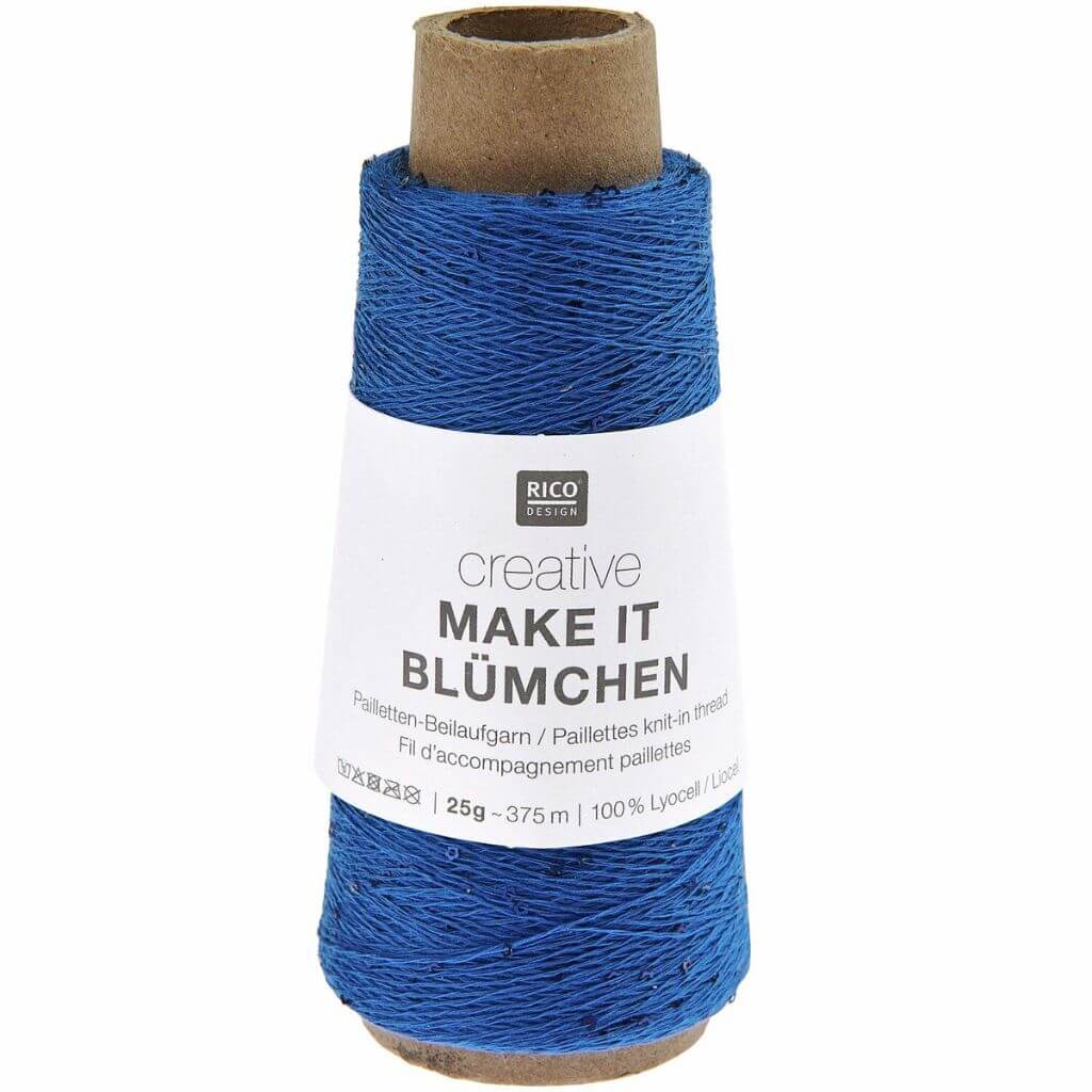 Rico Design Creative Make It Blümchen, Farbe 020 blau – Synthetik bei Lieblingsgarn
