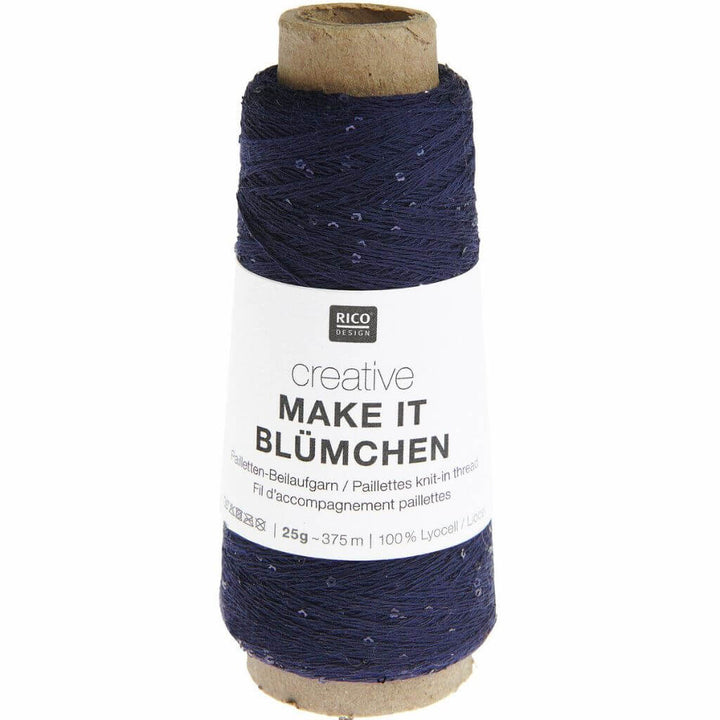Rico Design Creative Make It Blümchen, Farbe 015 Marine – Synthetik bei Lieblingsgarn