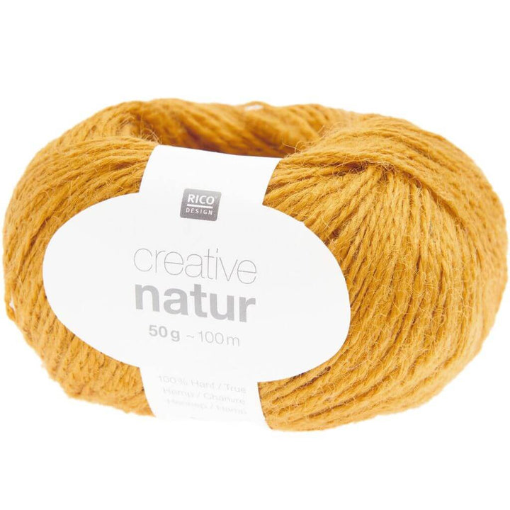 Rico Design Creative Natur 50 g - Hanfgarn, Farbe 004 Senf – Sonstige Naturfasern bei Lieblingsgarn