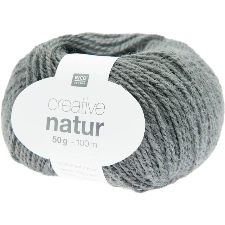Rico Design Creative Natur 50 g - Hanfgarn, Farbe 005 Blau Grau – Sonstige Naturfasern bei Lieblingsgarn