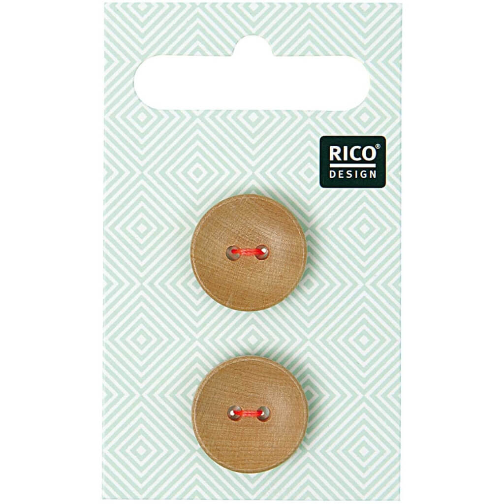 Rico Design Holzknöpfe 18 mm bei bei bei bei bei bei bei bei bei bei Lieblingsgarn