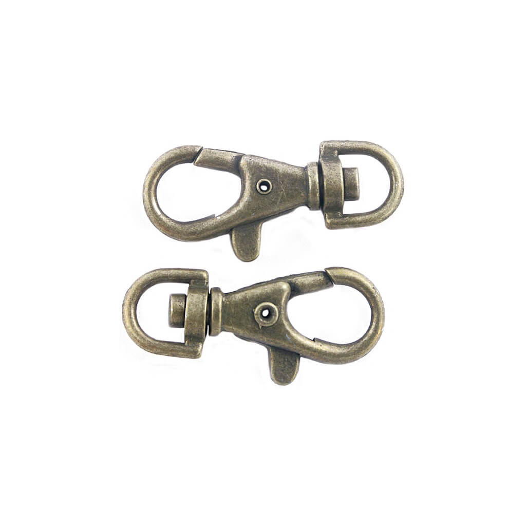 Rico Design 2 Stk. Karabinerhaken - Gold Antique bei bei bei bei bei bei bei bei bei bei bei Lieblingsgarn
