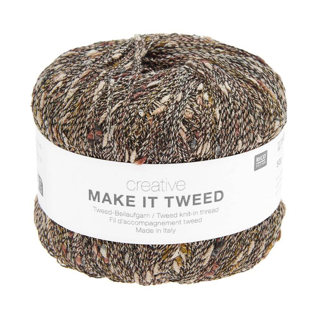 Rico Design Creative Make It Tweed 50g, Farbe 002 Classic – Synthetik und Viskose bei Lieblingsgarn