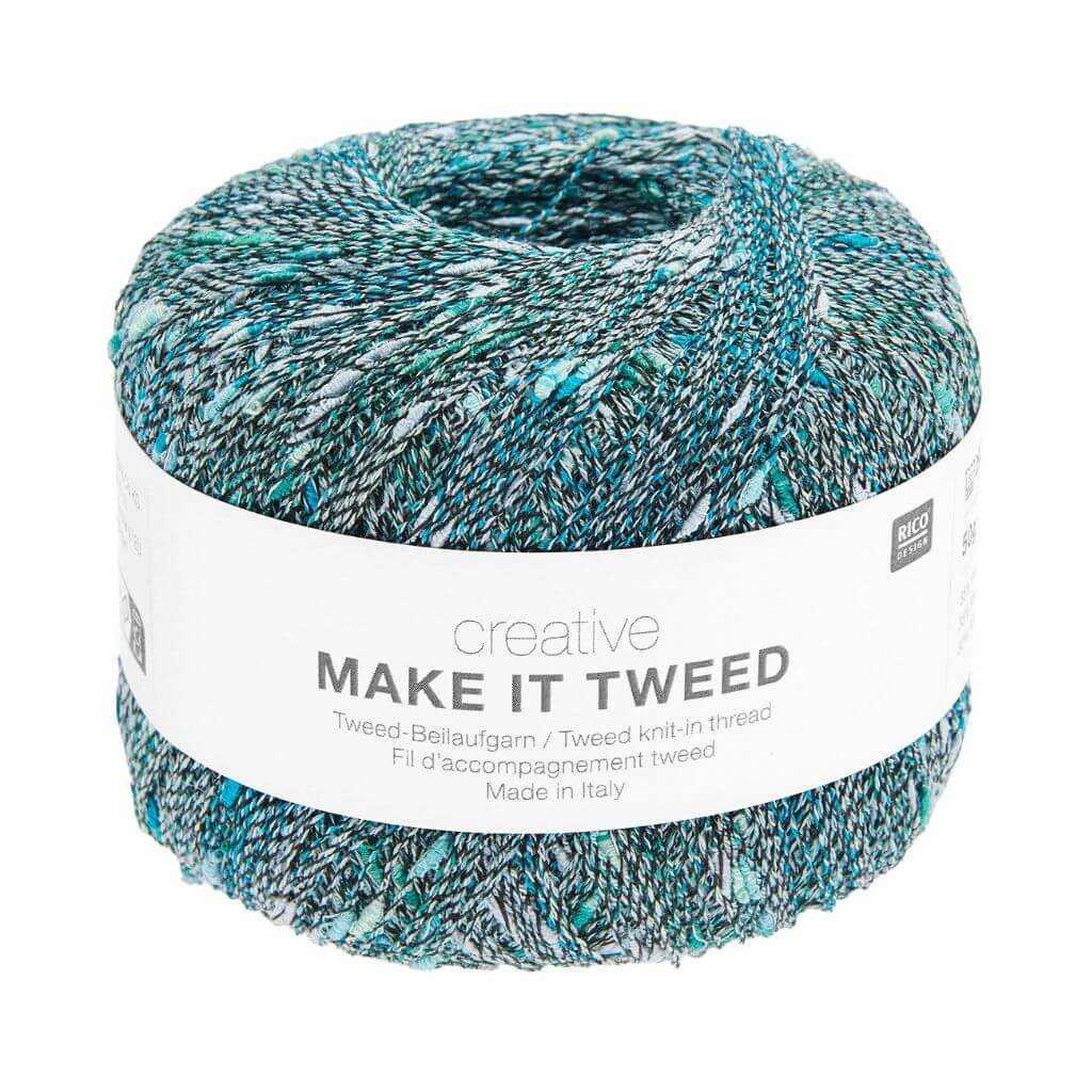 Rico Design Creative Make It Tweed 50g, Farbe 004 Ocean – Synthetik und Viskose bei Lieblingsgarn