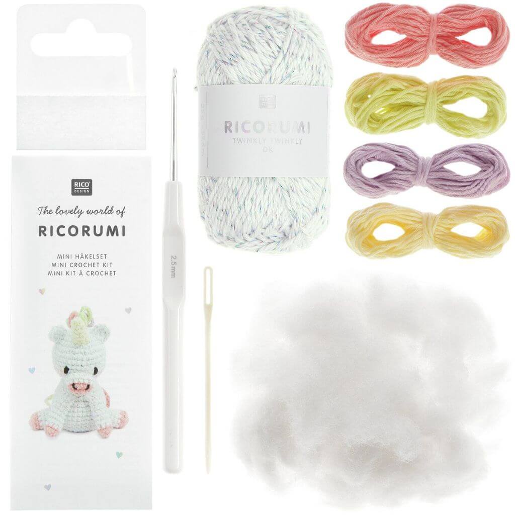 Rico Design Ricorumi Mini Easy Häkelset "Einhorn" bei bei bei bei bei bei bei bei bei bei Lieblingsgarn