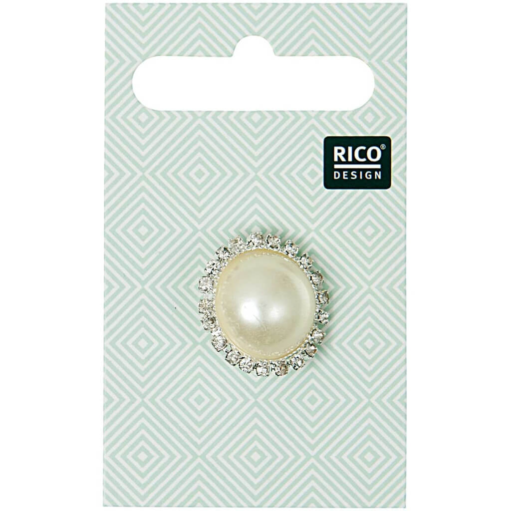 Rico Design Schmuckknopf mit Perle 2 cm bei bei bei bei bei bei bei bei bei bei bei bei bei Lieblingsgarn