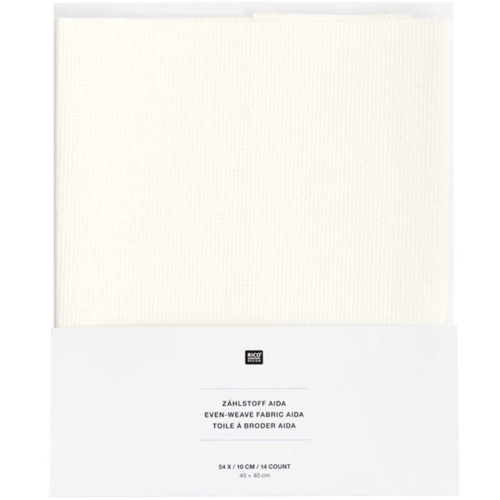 Rico Design Zählstoff 40 x 40 cm wollweiß Aida bei bei bei bei bei bei bei bei bei bei Lieblingsgarn