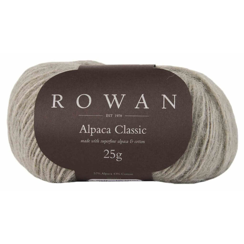 Rowan Alpaca Classic, Farbe 134 silver – Alpaka und Baumwolle bei Lieblingsgarn