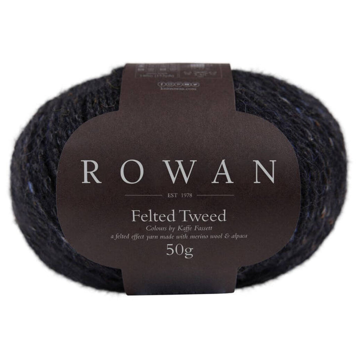 Rowan Felted Tweed, Farbe 211 black – Alpaka, Schurwolle und Viskose bei Lieblingsgarn