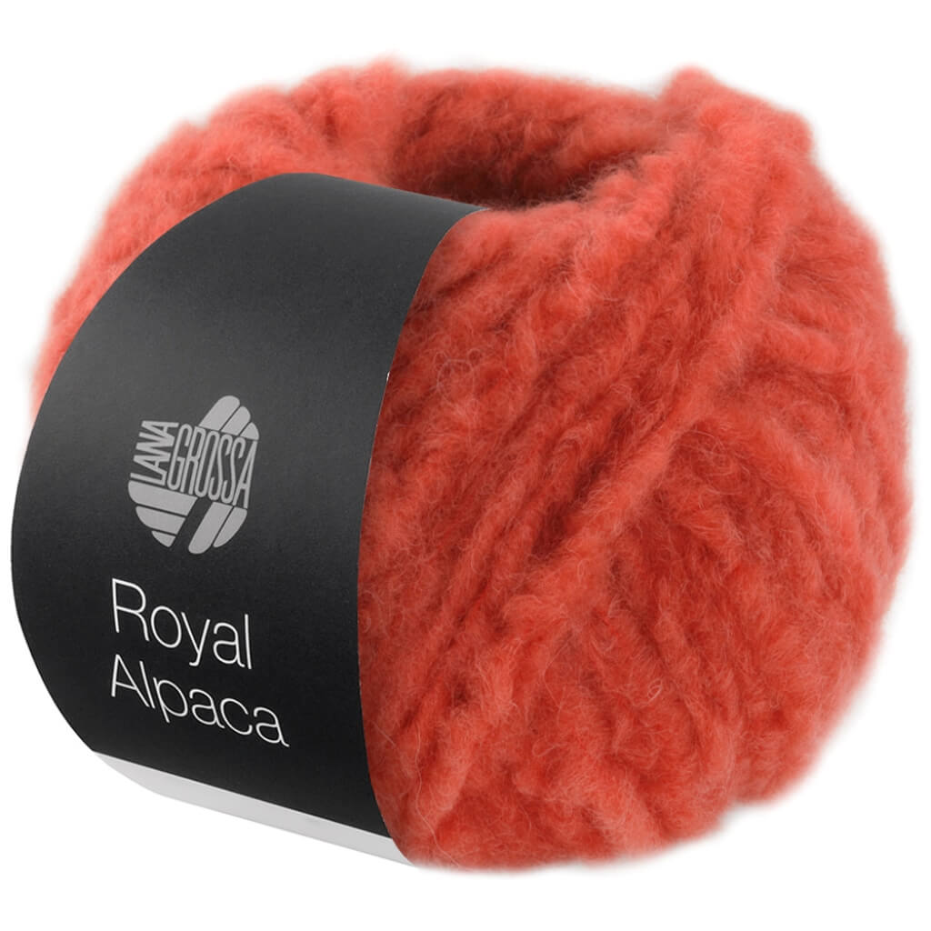 Lana Grossa Royal Alpaca, Farbe 5 Rostorange – Alpaka und Synthetik bei Lieblingsgarn